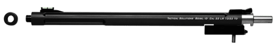 This X-Ring bull barrel is an upgrade for the 10/22 Takedown platform and features adjustable fiber optic sights.